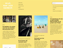 Tablet Screenshot of gijsvandersanden.com